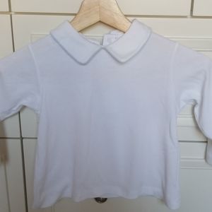 Little English Piped Light Blue Peter Pan Shirt